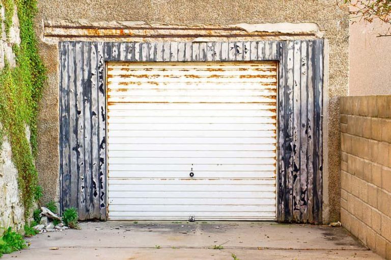 old garage door replacing