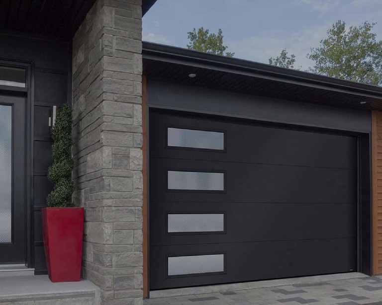 Black Garage Door with Windows: Embrace Elegance and Modernity