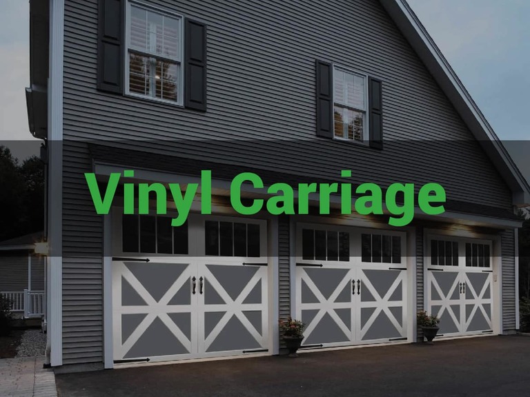 Vinyl Carriage Garage Doors
