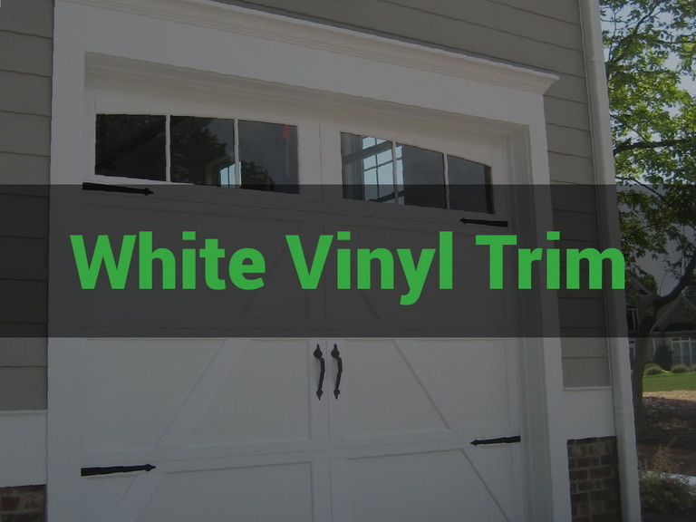 White Vinyl Garage Door Trim
