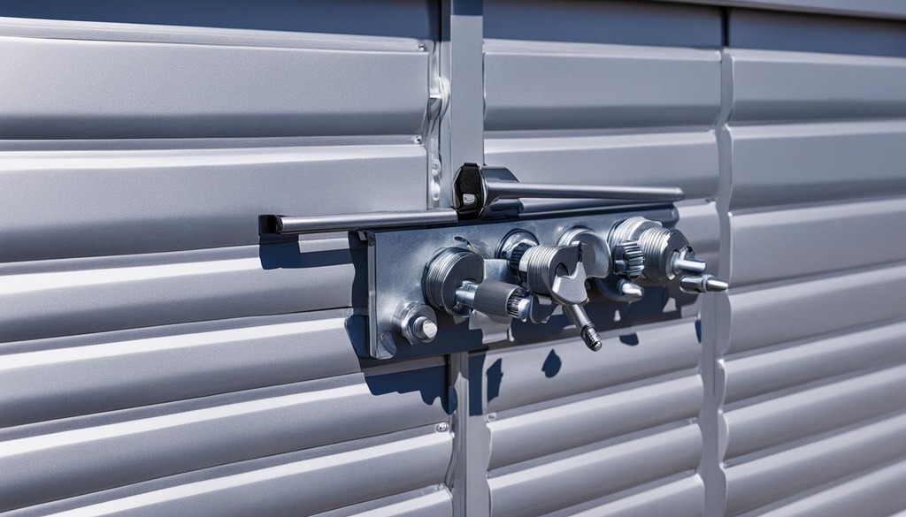 aluminum garage doors security features