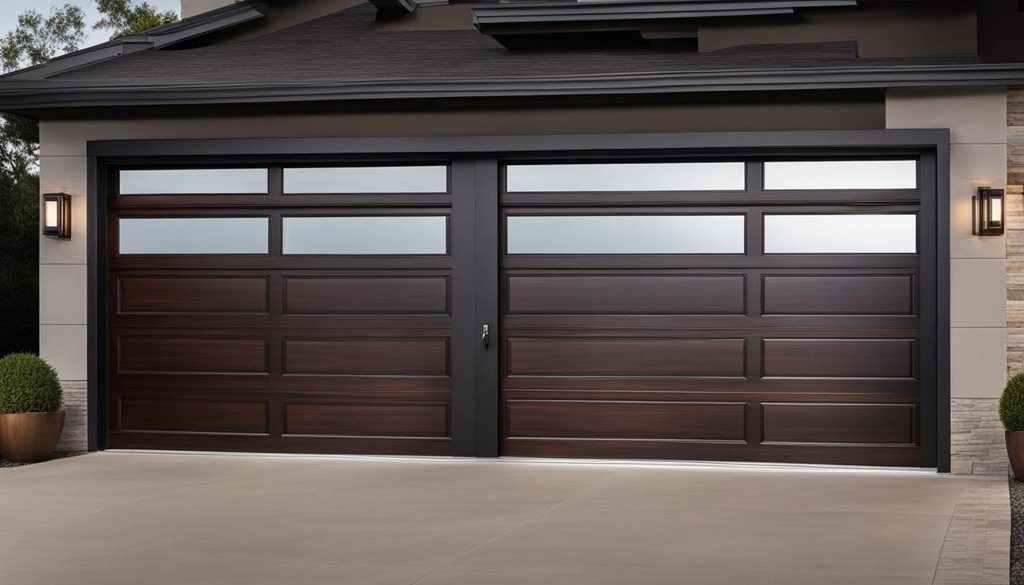 high-end garage door materials