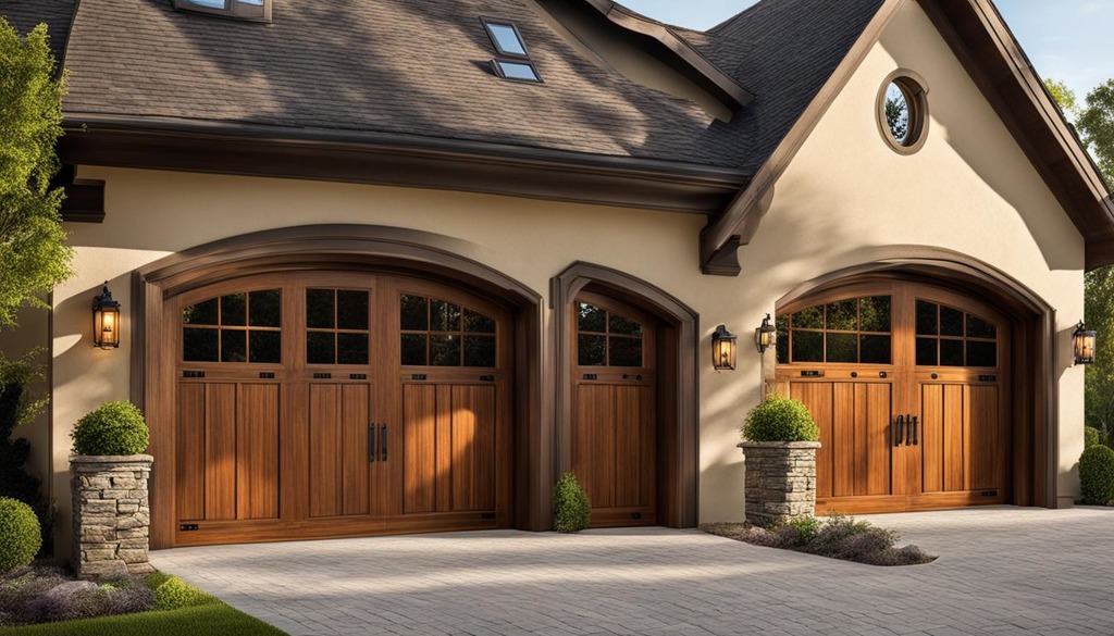 wooden garage doors