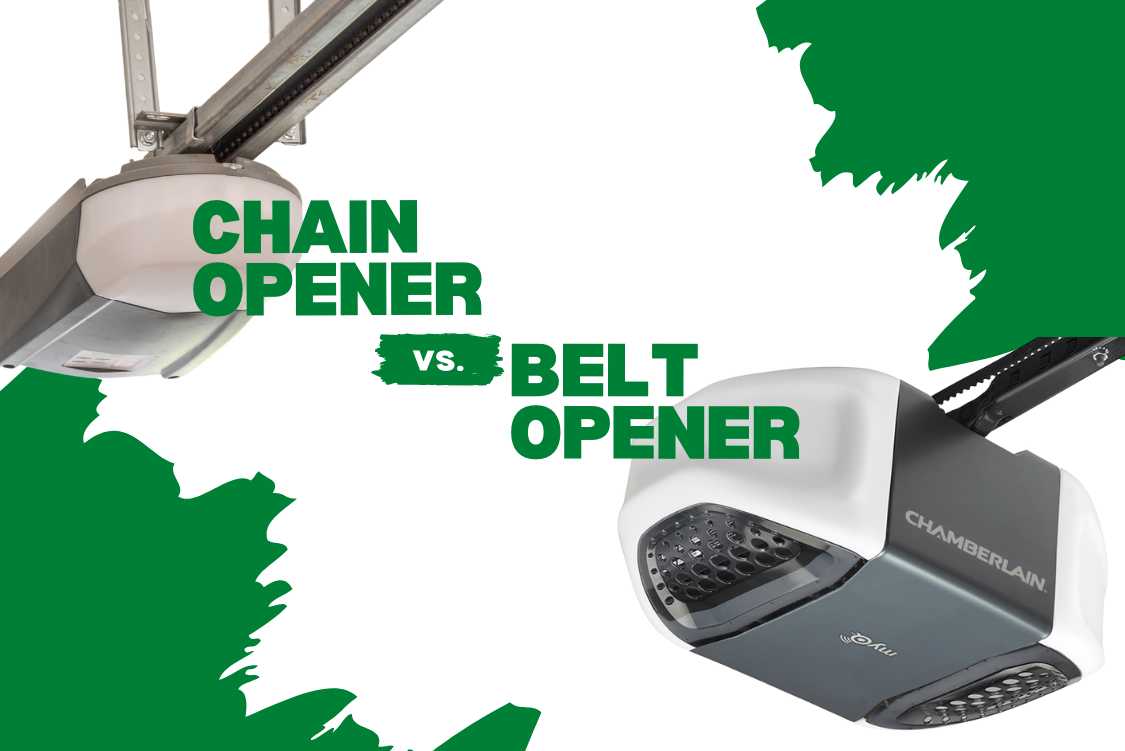 Belt Drive vs Chain Drive Garage Door Opener