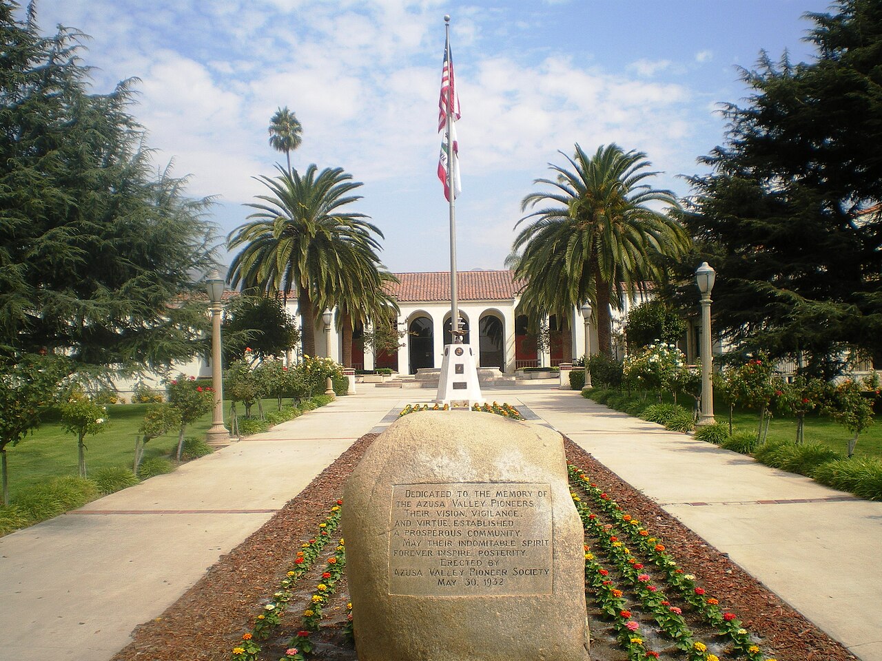 Azusa City Hall facade.
