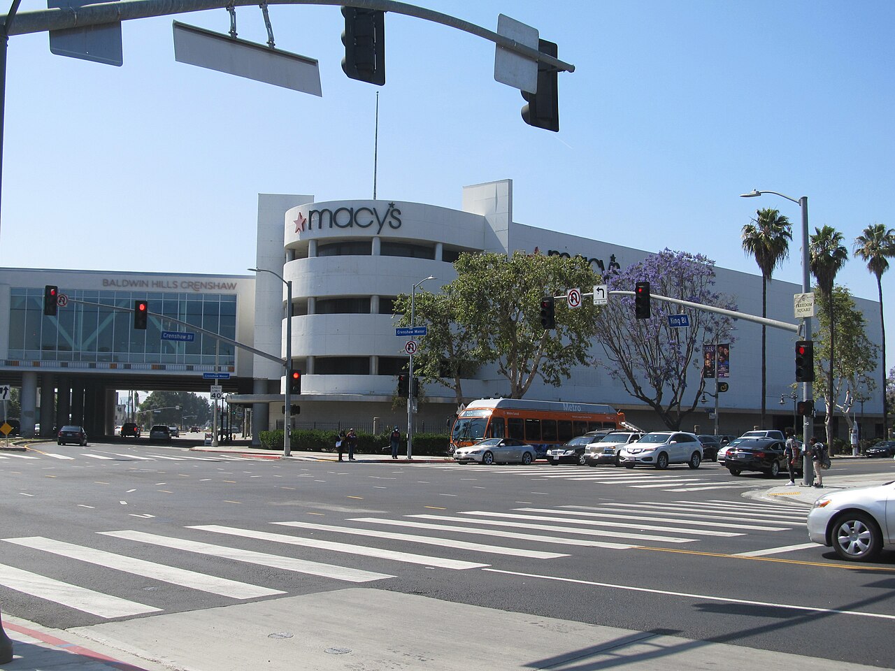 Baldwin Hills Crenshaw Plaza at Crenshaw Boulevard and Martin Luther King Jr. Boulevard.
