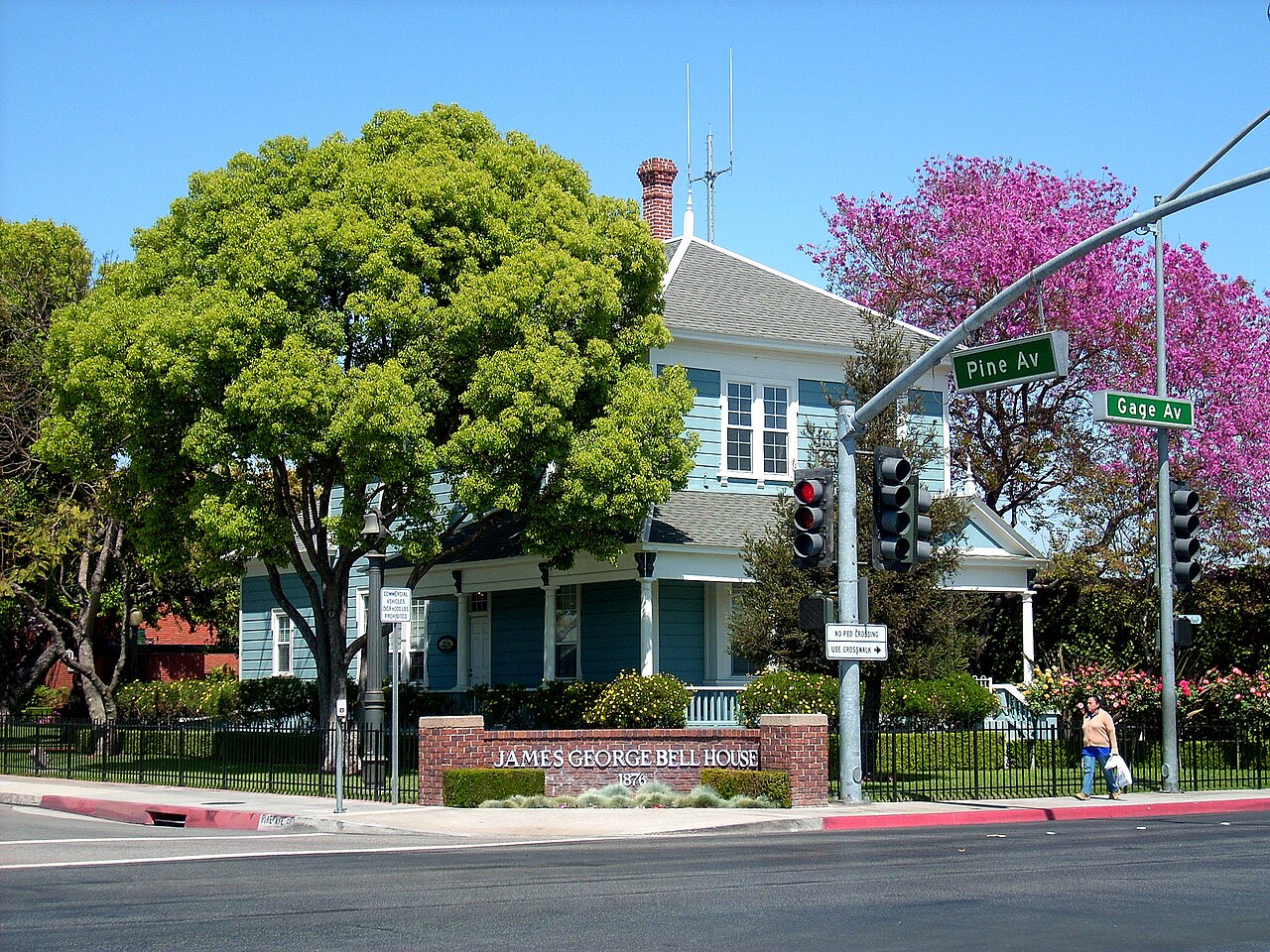 Bell House at Gage and Pine avenues in Bell, California.