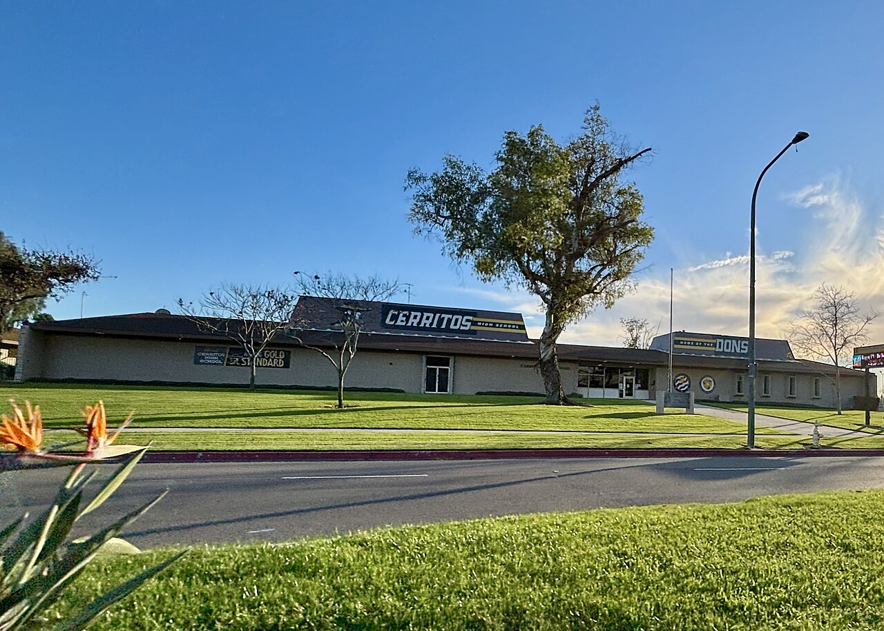 Cerritos High School exterior.