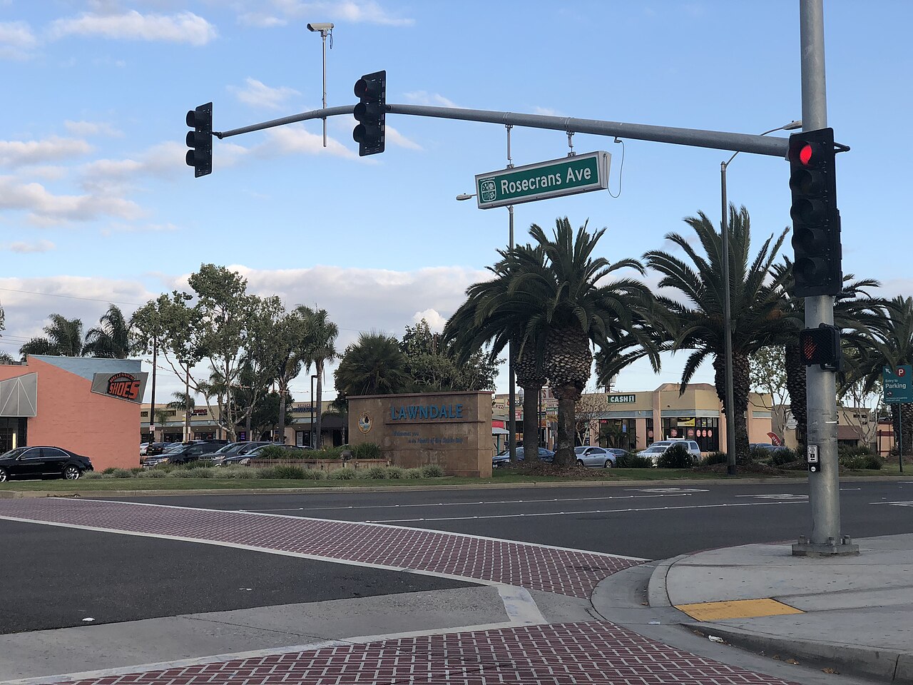 Rosecrans Avenue intersection in Lawndale.