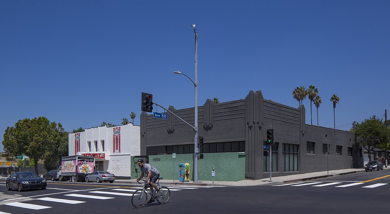 MorYork building exterior and street in Highland Park.