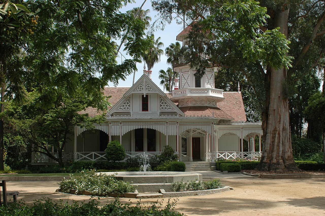 Queen Anne Cottage at the Los Angeles County Arboretum in Arcadia.