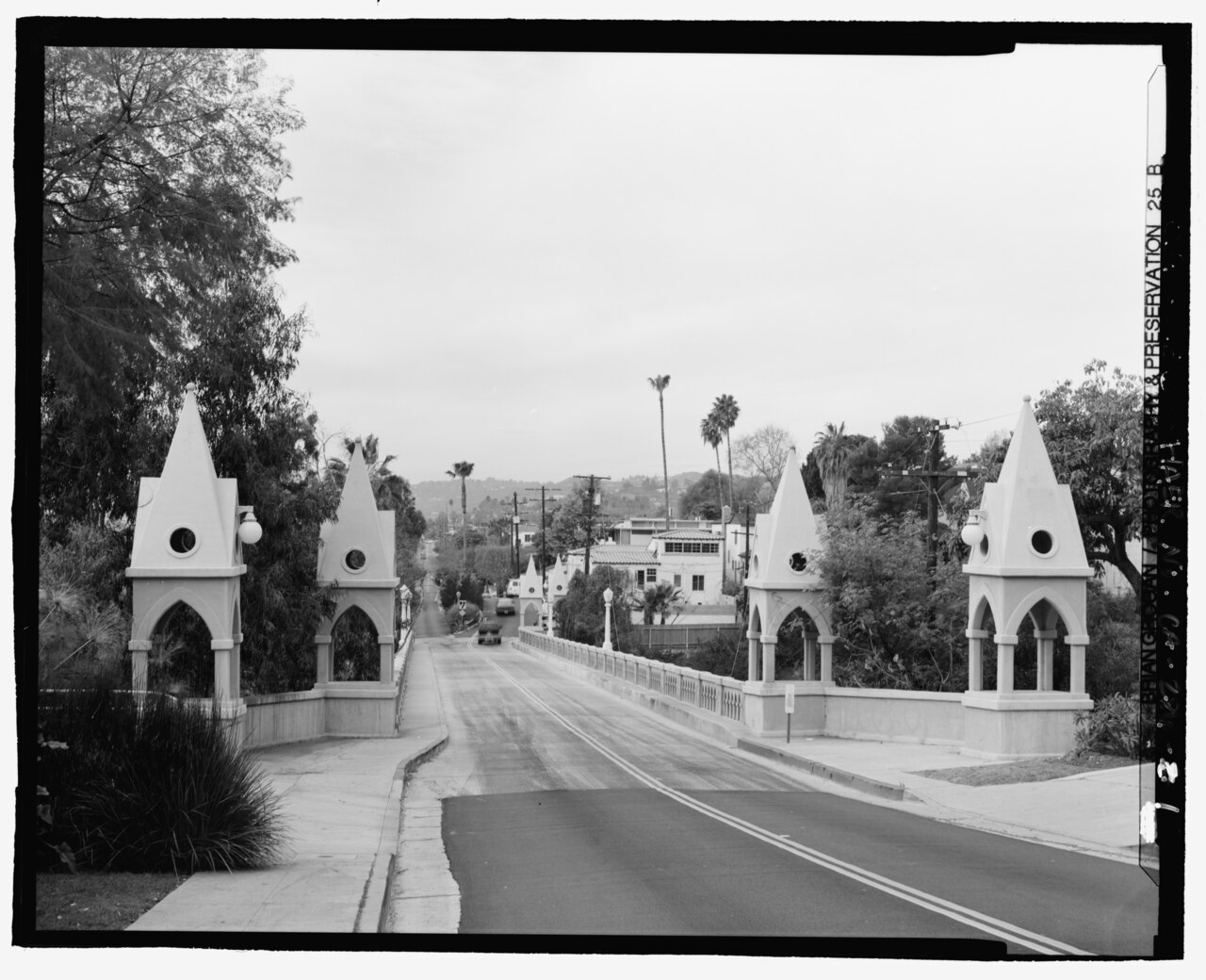 Shakespeare Bridge / Franklin Avenue Bridge in Franklin Hills, historical HAER photograph from 2001.