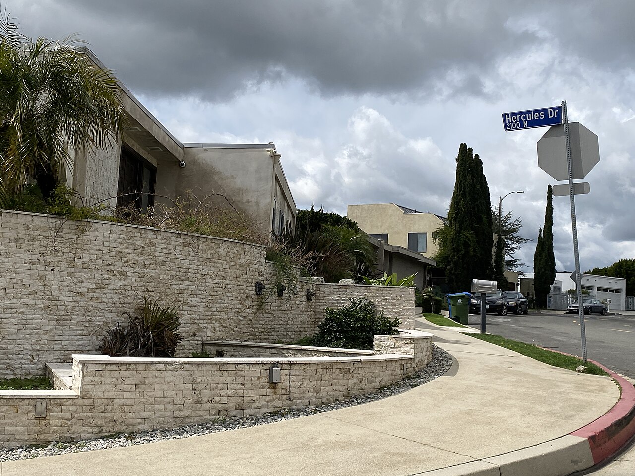 Mount Olympus neighborhood residential street at Venus Drive.